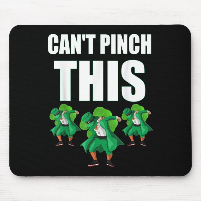 Retro St Patrick's Day Can't Nch This  Mousepad (Vorne)