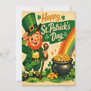 Retro St. Patrick's Day Karte