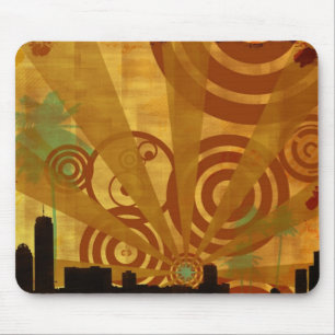 Retro Stadt Mousepad