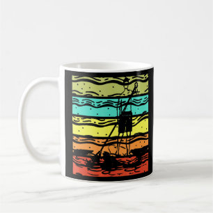 Retro Stand Up Paddleboarding Paddleboarder Outdoo Kaffeetasse