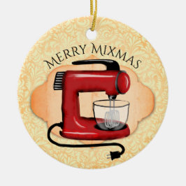 Retro Standmischerbacken Weihnachtsverzierung Keramik Ornament