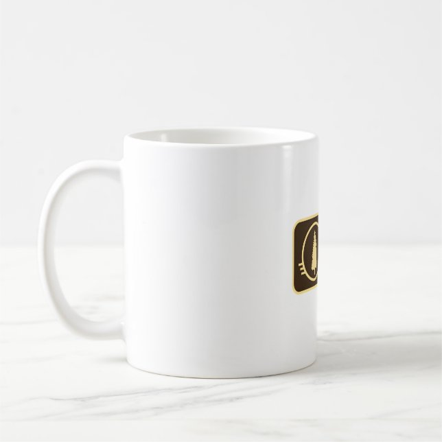 Retro Stanislaus National Forest Patch Kaffeetasse (Links)