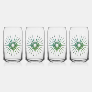 Retro Star Burst der 1970er Jahre Dosenglas