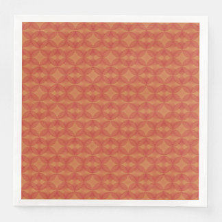 Retro Star in Circle Orange Dinner Napkins Serviette