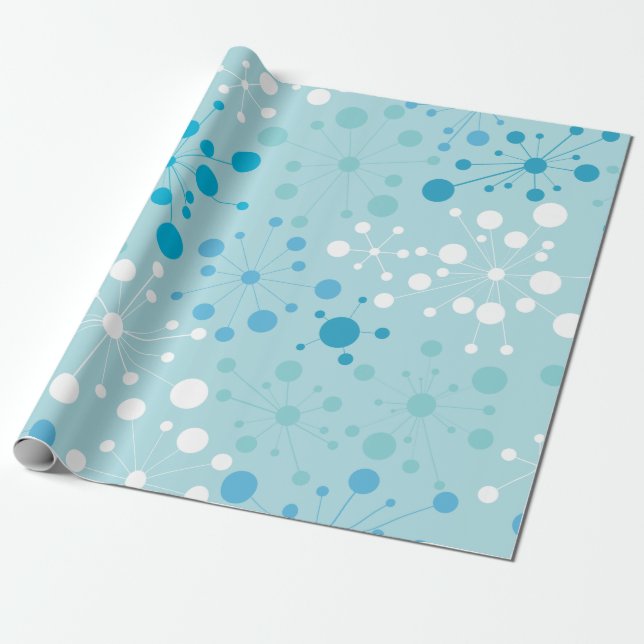 Retro Starburst-Geschenkpapier Geschenkpapier (Ungerollt)