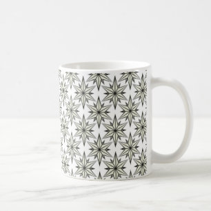 Retro Starlight Tasse, Schwarzweiß Kaffeetasse