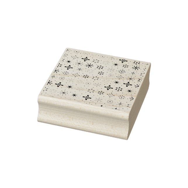 Retro-Stars-Briefmarke Gummistempel (Stempel)