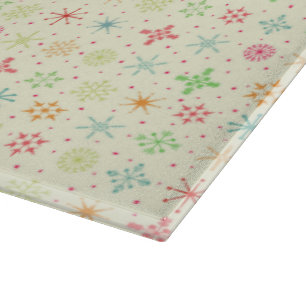 Retro-Stars-Glasschneidebrett Schneidebrett