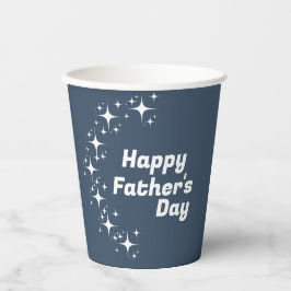 Retro Stars "Happy Vatertag" Papiertasse Pappbecher