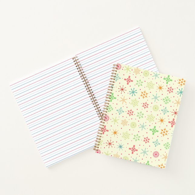 Retro-Stars-Notebook Notizbuch (Innenseite)
