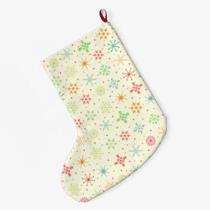 Retro Stars Strumpf Großer Weihnachtsstrumpf
