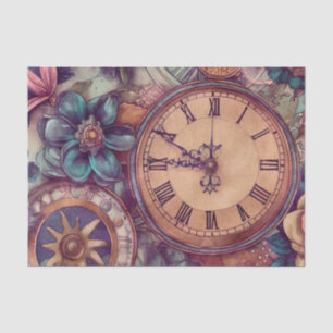 Retro Steampunk Seidenpapier