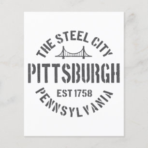 Retro Steel City Pittsburgh Pennsylvania Yinz vint