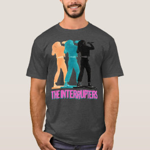 Retro-Stehend die Interruptionsfarbe mit 3 Tönen T-Shirt