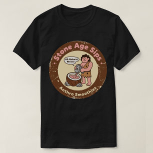 Retro Steinzeit Gesunde Sips T-Shirt
