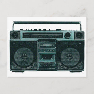 Retro-Stereo Postkarte