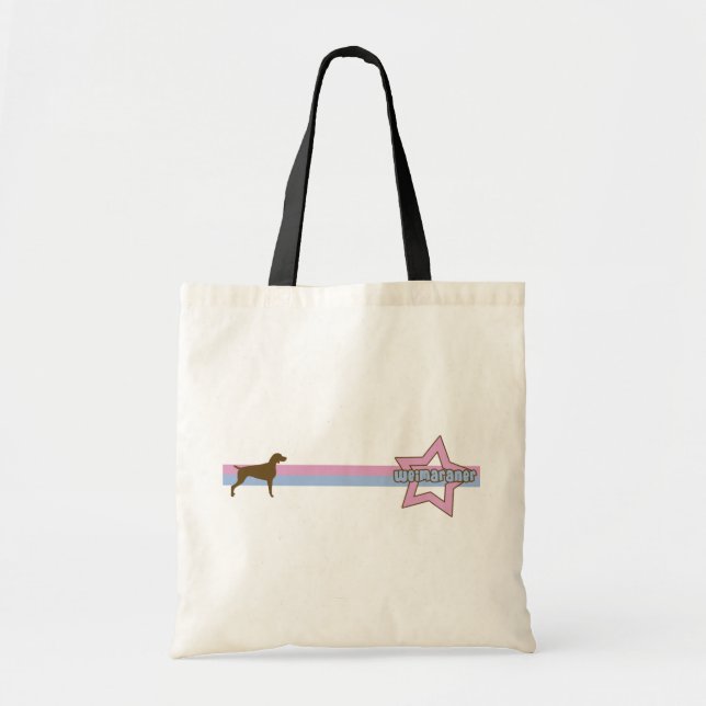 Retro Stern Weimaraner Tasche (Vorne)