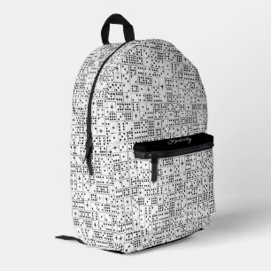 Retro Sternexplosion Dominoes Bedruckter Rucksack
