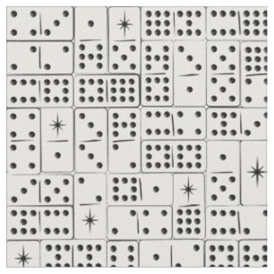 Retro Sternexplosion Dominoes Stoff