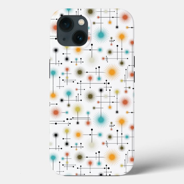 Retro Sternexplosionen ein Go-Go! Case-Mate iPhone Hülle (Rückseite)