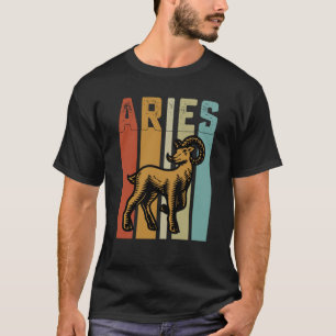 Retro Sternzeichen Widder im Vintage-Stil Astrolog T-Shirt