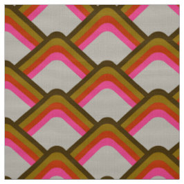 Retro-Stil 60er 70er Muster Stoff