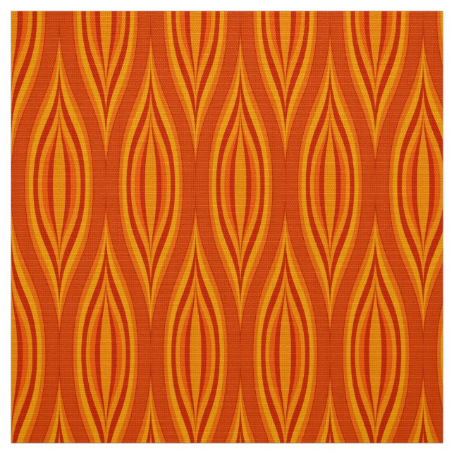 Retro-Stil 60er 70er Muster Stoff (Muster)