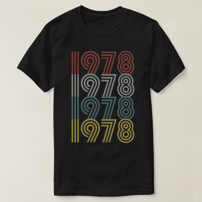 Retro-Stil des Jahres 1978 T-Shirt (Design vorne)