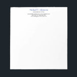 Retro-Stil Elegant Schlicht, einfach und weiß Notizblock<br><div class="desc">Wählen Sie aus verschiedenen Typen und Größen. Trendy Retro Stilvorlage für alle Anforderungen.</div>