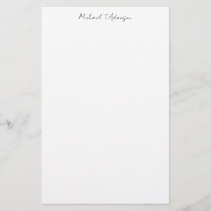 Retro-Stil Elegant Schlicht Einfach Weiße Kalligra Briefpapier