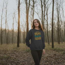 Retro-Stil Grace und Faith-Design Tri-Blend Shirt