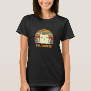 Retro-Stil Igitt Leute  Miau Kitty Katze T-Shirt