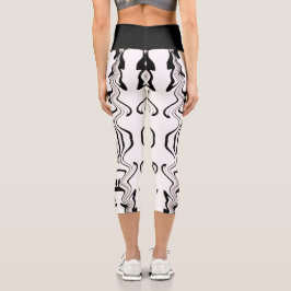 Retro-Stil-Motivations-Typografie-Zitat Capri Leggings