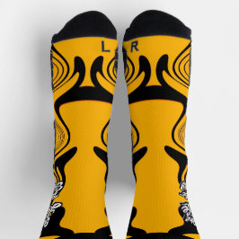 Retro-Stil-Motivations-Typografie-Zitat Socken