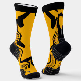 Retro-Stil-Motivations-Typografie-Zitat Socken