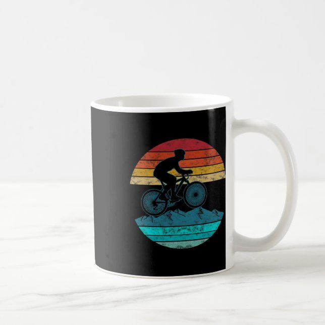 Retro-Stil Mountainbiker Radfahren Geschenk  Kaffeetasse (Rechts)