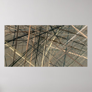 Retro-Stil Öl zeichnend. Abbildung. Texturpai Poster