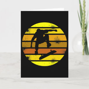 Retro-Stil Skateboarding Sport Vintage 1 Karte