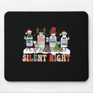 Retro Stille Nacht Intensivstation Krankenschweste Mousepad
