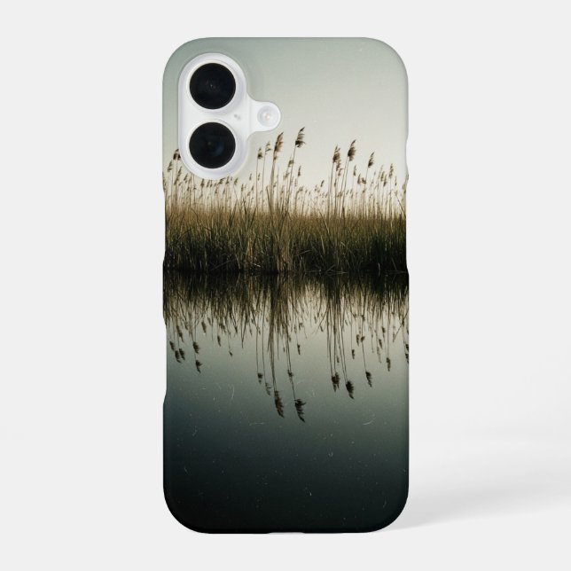 Retro Stiller Sumpf iPhone 16 Hülle (Rückseite)