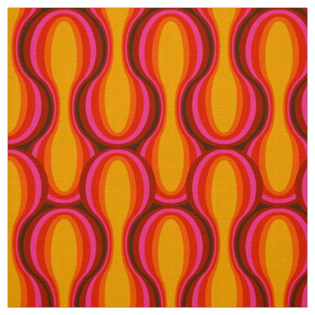 Retro-Stoff im Stil der 60er-70er-Muster Stoff (Muster)