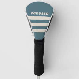Retro Storm Three Across Striping with Name Golf Headcover