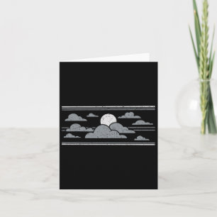 Retro Stormy Halloween Moon Karte