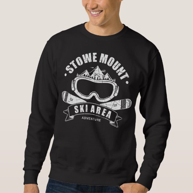 Retro Stowe Mountain Ski Adventure T - Shirt (Vorderseite)