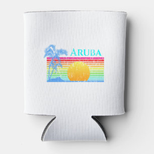 Retro Strand-Aruba-Sonnenuntergang Dosenkühler
