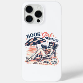Retro-Strand-Lesemädchen-Sommer Case-Mate iPhone Hülle