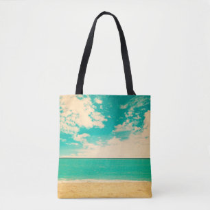 Retro Strand, Retro, Poster, Foto, Hintergrund Tasche