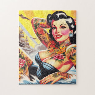 Retro-Strand-Tattoo-Pinup