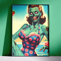 Retro-Strand-Zombie-Pin-up