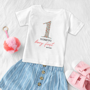 Retro Strawberry Berry erster Ehrengast Baby T-shirt